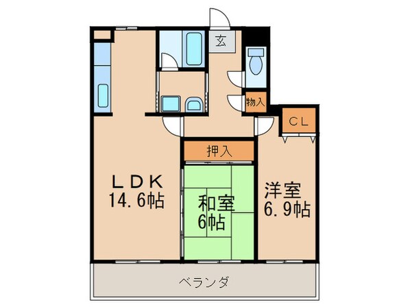 リヴェ－ルの物件間取画像